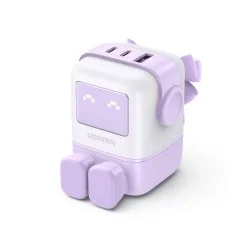 Ugreen Nexode Rg 65W 3-Port Gan Fast Charger Uk Purple